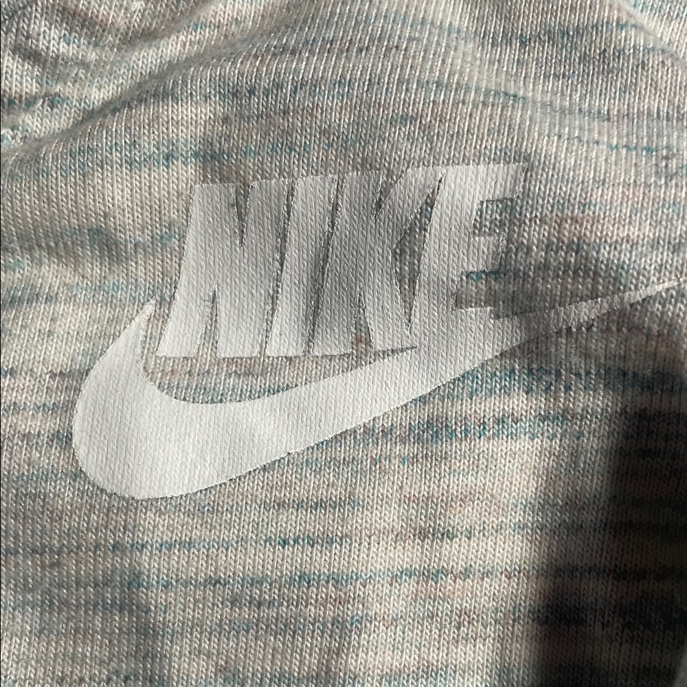 Nike Women's Light Gray Zip-Up Hoodie - Picture 3 of 5